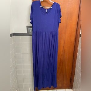 Blue 3x Maxi Dress